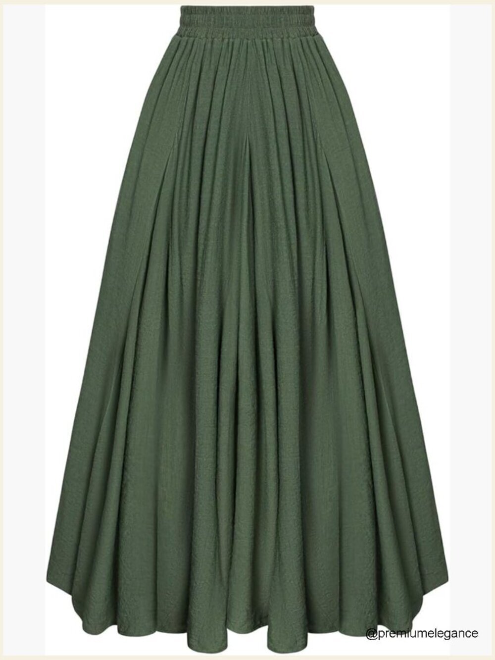 Maxi Skirt Flowy Boho Renaissance A-Line Long Skirt with Pockets